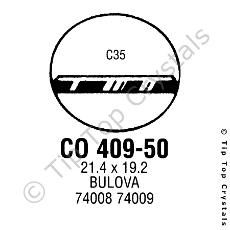 GS CO409-50 Watch Crystal
