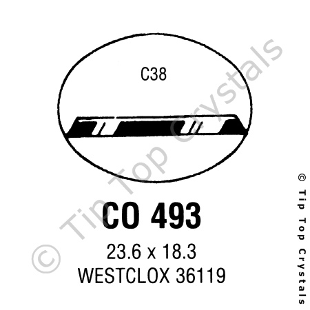 GS CO493 Watch Crystal