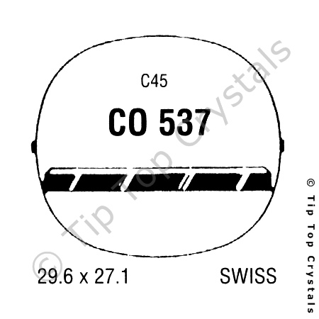 GS CO537 Watch Crystal - Click Image to Close