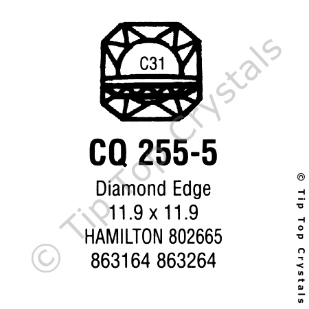 GS CQ255-5 Watch Crystal
