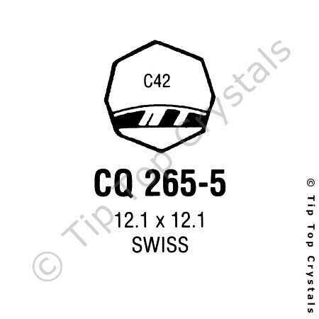 GS CQ265-5 Watch Crystal