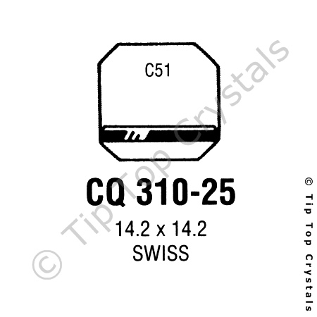 GS CQ310-25 Watch Crystal