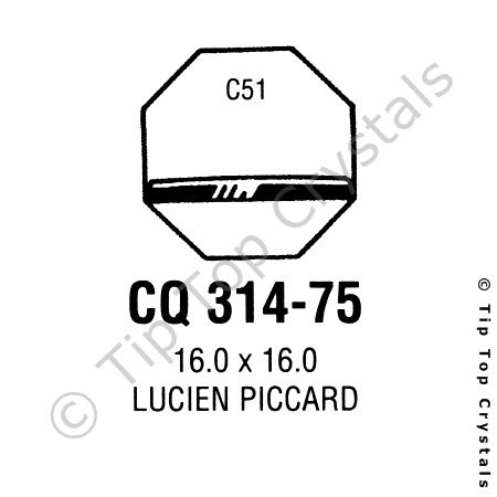 GS CQ314-75 Watch Crystal