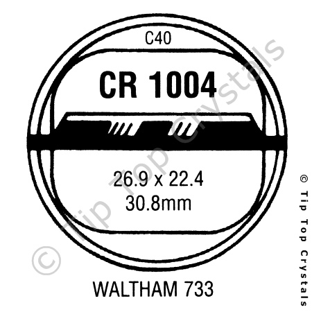 GS CR1004 Watch Crystal