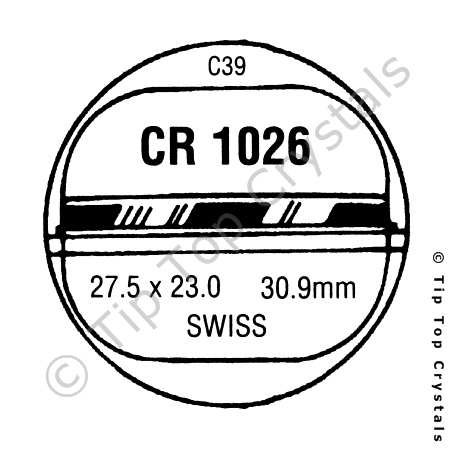 GS CR1026 Watch Crystal