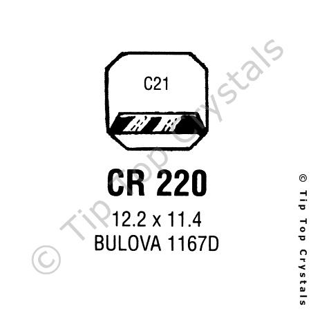 GS CR220 Watch Crystal