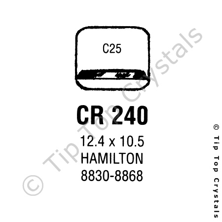 GS CR240 Watch Crystal