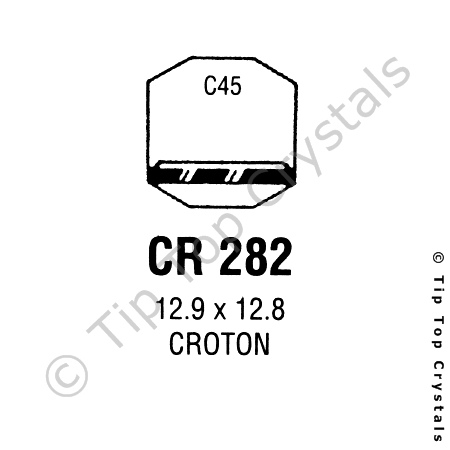 GS CR282 Watch Crystal - Click Image to Close