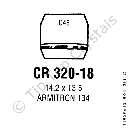 GS CR320-18 Watch Crystal