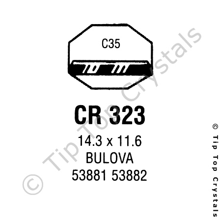 GS CR323 Watch Crystal