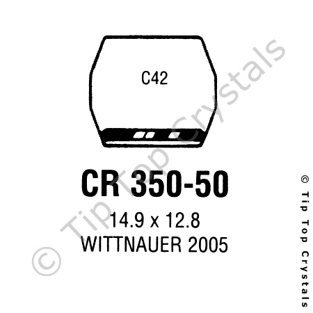 GS CR350-50 Watch Crystal