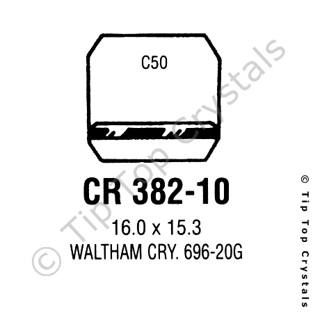 GS CR382-10 Watch Crystal