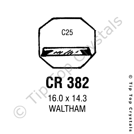 GS CR382 Watch Crystal