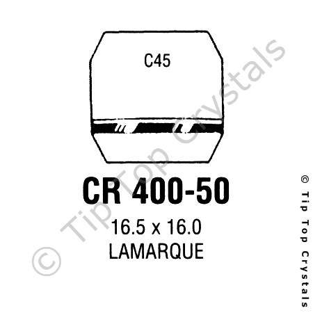 GS CR400-50 Watch Crystal