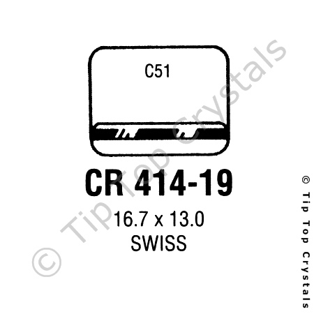 GS CR414-19 Watch Crystal