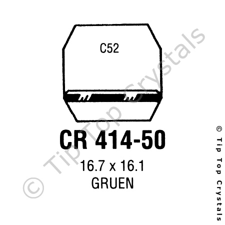 GS CR414-50 Watch Crystal