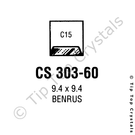 GS CS303-60 Watch Crystal