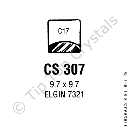 GS CS307 Watch Crystal