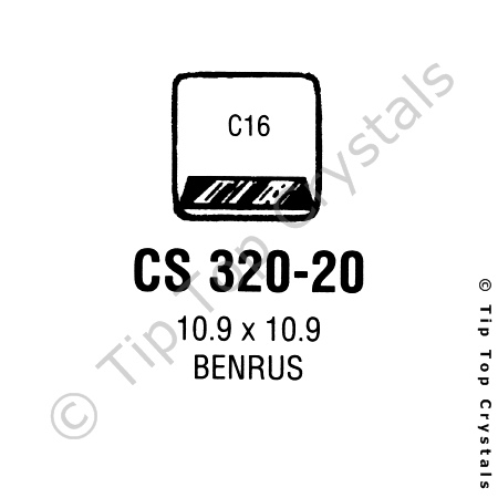 GS CS320-20 Watch Crystal
