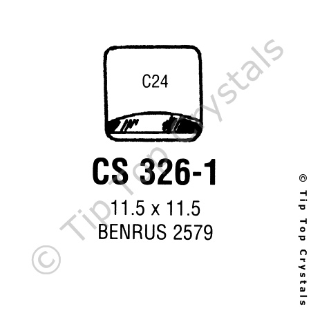 GS CS326-1 Watch Crystal