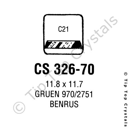 GS CS326-70 Watch Crystal