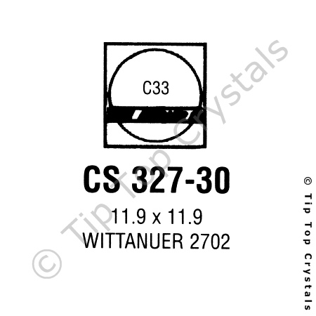 GS CS327-30 Watch Crystal