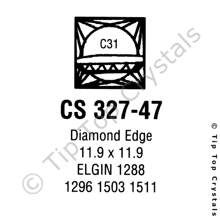 GS CS327-47 Watch Crystal