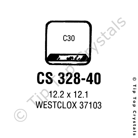 GS CS328-40 Watch Crystal