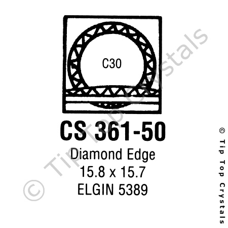 GS CS361-50 Watch Crystal
