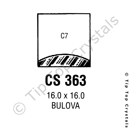 GS CS363 Watch Crystal