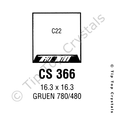 GS CS366 Watch Crystal