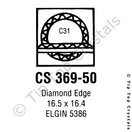 GS CS369-50 Watch Crystal