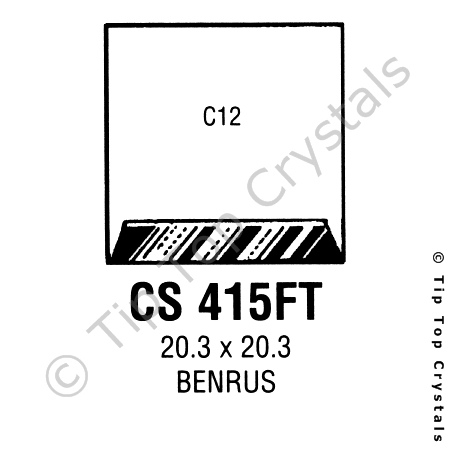 GS CS415FT Watch Crystal