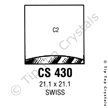 GS CS430 Watch Crystal