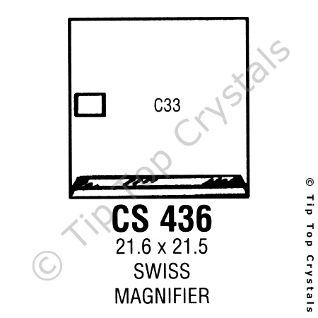 GS CS436 Watch Crystal