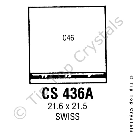 GS CS436A Watch Crystal