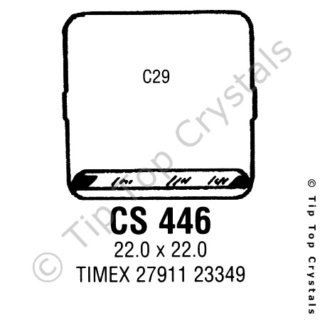 GS CS446 Watch Crystal