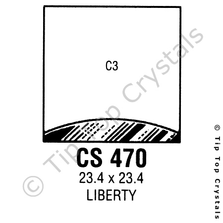 GS CS470 Watch Crystal