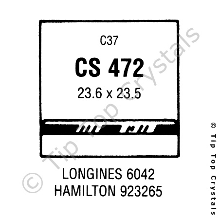 GS CS472 Watch Crystal