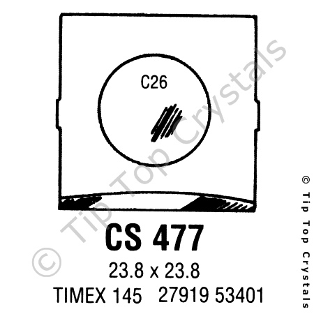 GS CS477 Watch Crystal