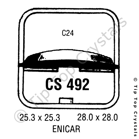 GS CS492 Watch Crystal