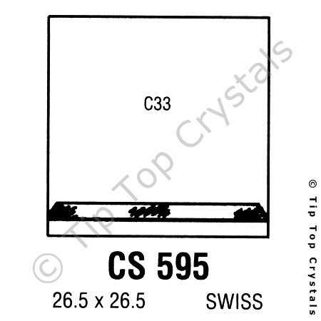 GS CS595 Watch Crystal