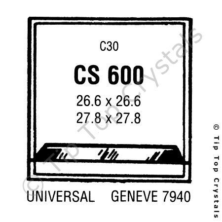 GS CS600 Watch Crystal