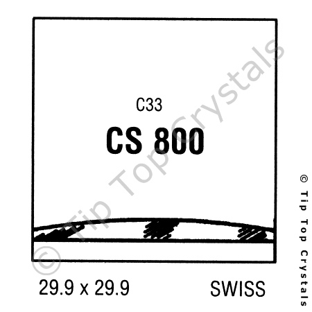 GS CS800 Watch Crystal