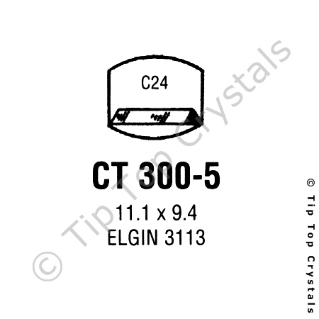 GS CT300-5 Watch Crystal