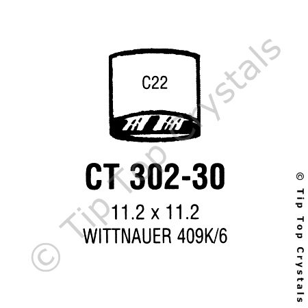 GS CT302-30 Watch Crystal