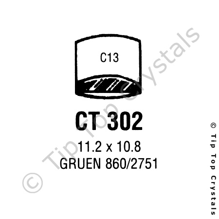 GS CT302 Watch Crystal