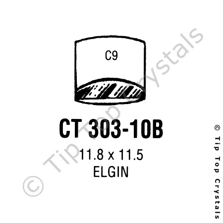 GS CT303-10B Watch Crystal