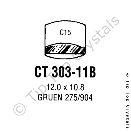 GS CT303-11B Watch Crystal