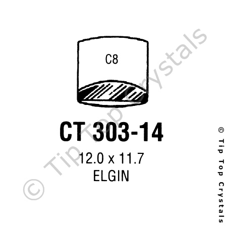 GS CT303-14 Watch Crystal